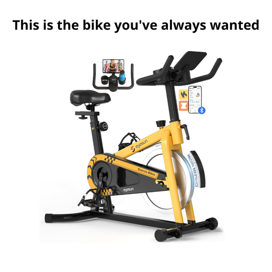 Bicicleta de Spinning Profesional con Bluetooth, Resistencia Ajustable y Soporte para Tablet