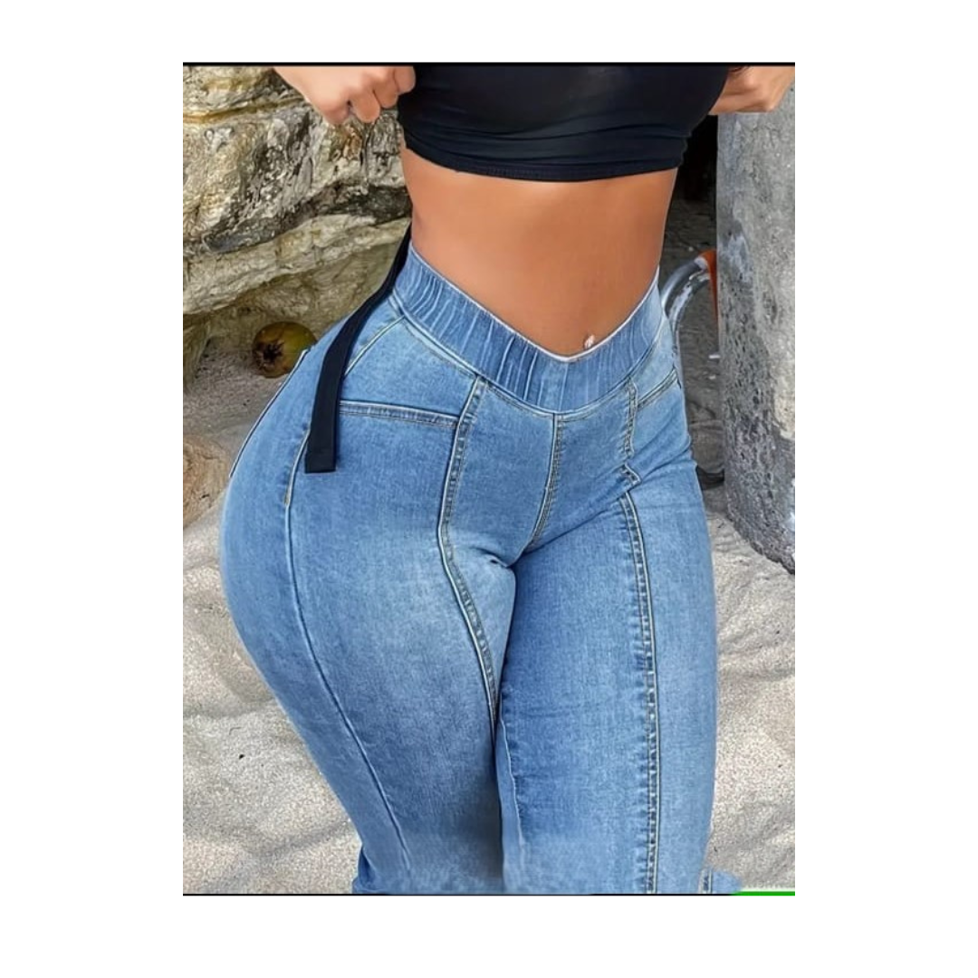 sexy bell-bottom jeans