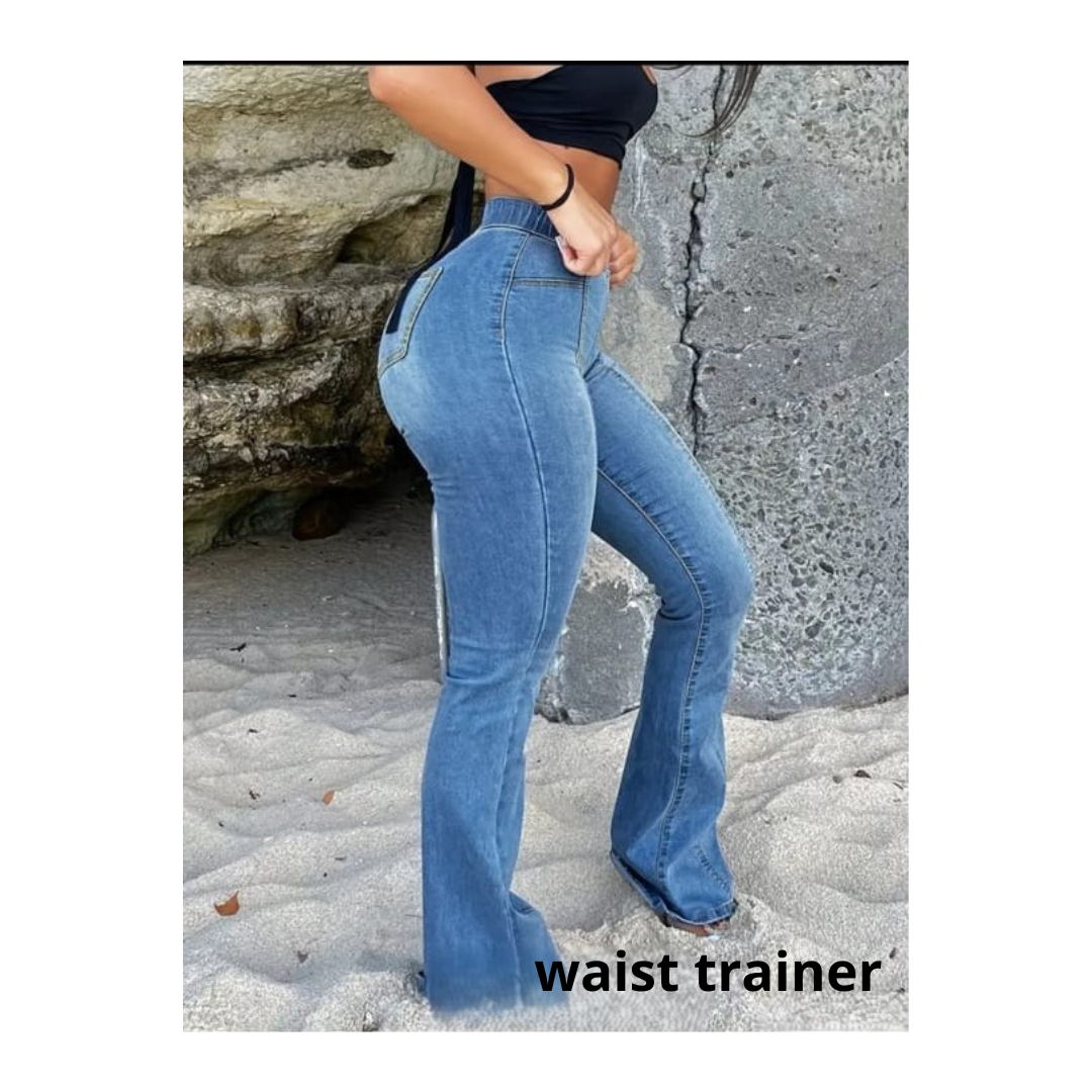sexy bell-bottom jeans