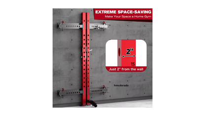Premium Wall-Mounted Folding Squat Rack – Maximize Your Space, Master Your Strength 💥