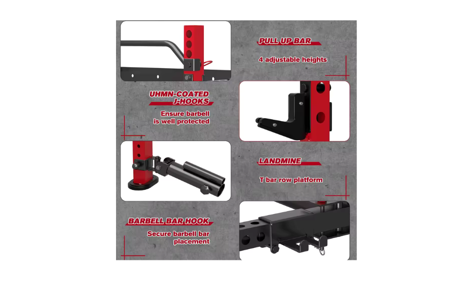 Premium Wall-Mounted Folding Squat Rack – Maximize Your Space, Master Your Strength 💥