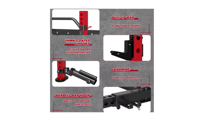 Premium Wall-Mounted Folding Squat Rack – Maximize Your Space, Master Your Strength 💥