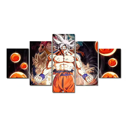 (Pinture )  5 poster de goku ultra instinct 30x40 30x60 30x80cm