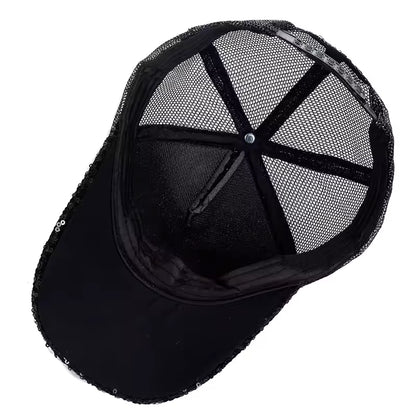 cap with butterfly and flower design